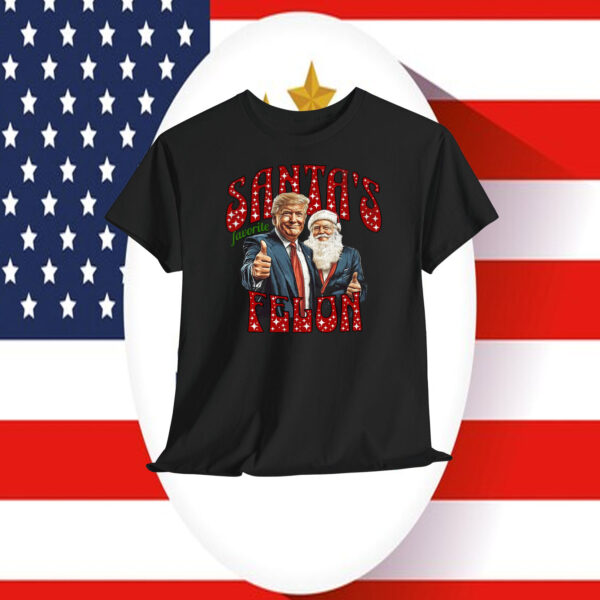 Trump Christmas Santa's Favorite Felon T-Shirt