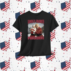 Trump Christmas Santa's Favorite President T-Shirt