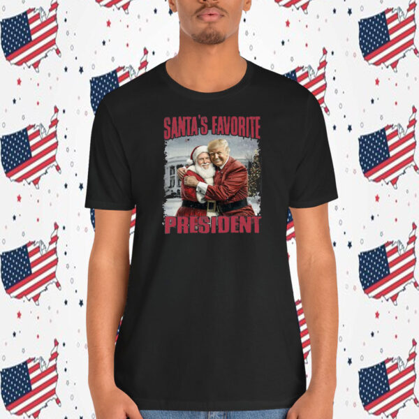 Trump Christmas Santa's Favorite President T-Shirt