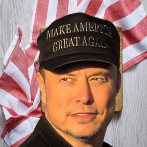 Trump Dark MAGA Hat Flex fit Blackout Hat