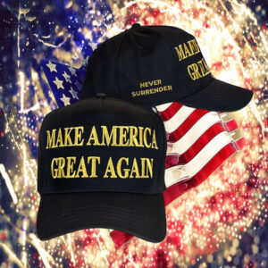 Trump Dark MAGA Hat – Gold & Black Edition Cap