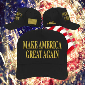 Trump Dark MAGA Hat – Gold & Black Edition Cap