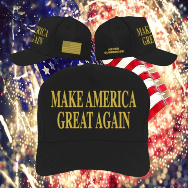 Trump Dark MAGA Hat – Gold & Black Edition Cap