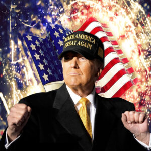 Trump Dark MAGA Hat – Gold & Black Edition Cap