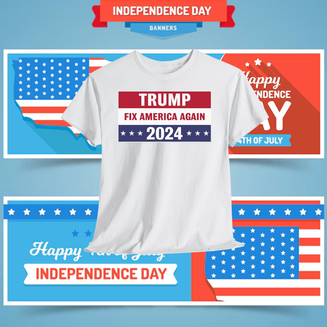 Trump Fix America Again 2024 Shirts