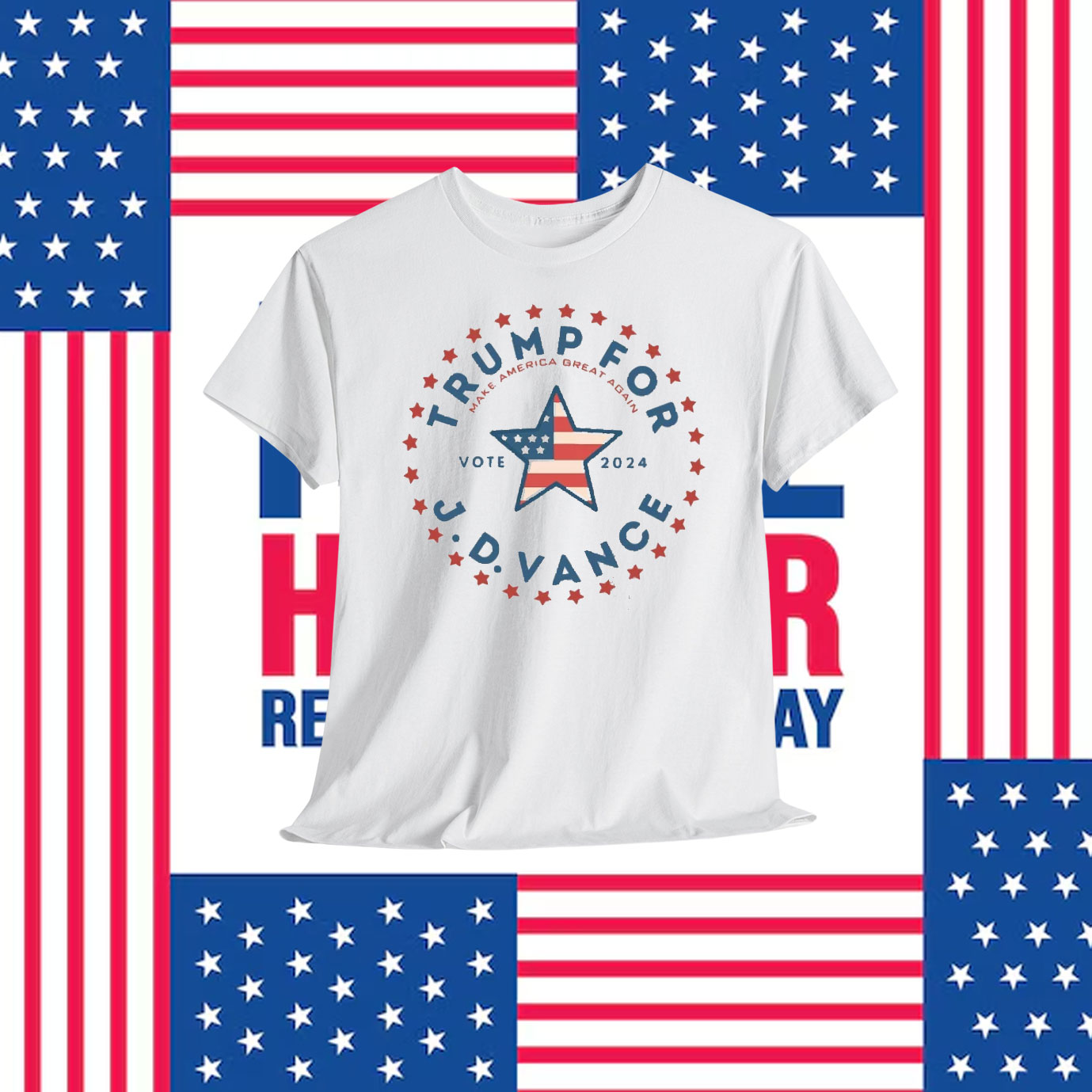 Trump For Make America Great Again Vote 2024 J.D. Vance Shirt