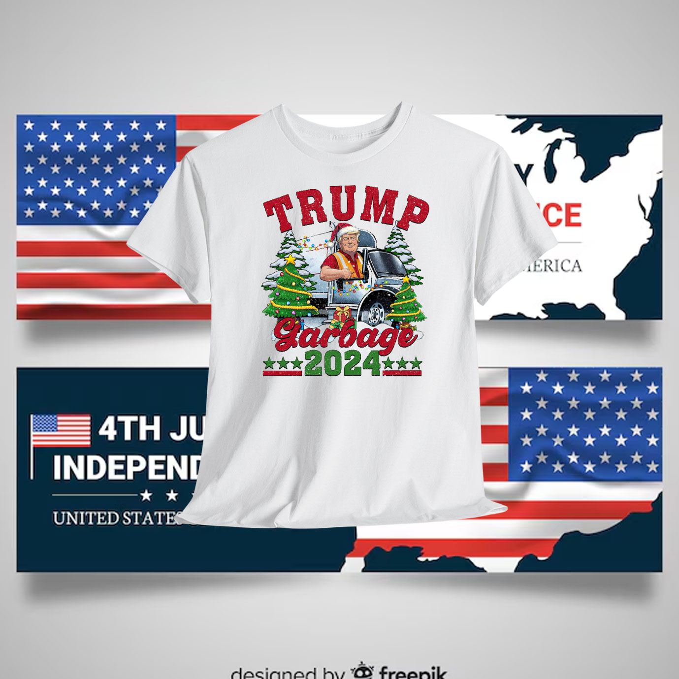 Trump Garbage 2024 Christmas Shirt