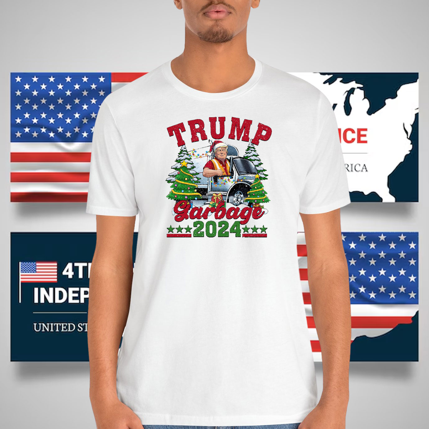 Trump Garbage 2024 Christmas Shirt