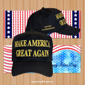 Trump Gold Dark MAGA Cap