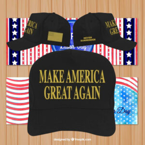 Trump Gold Dark MAGA Cap