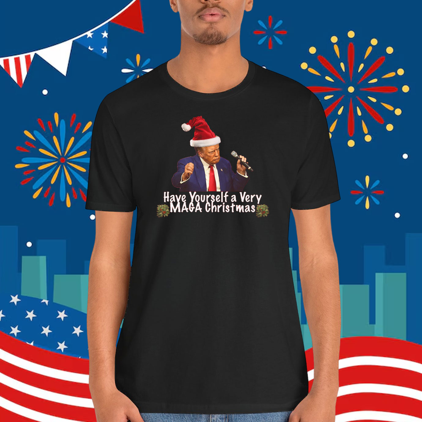 Trump Have Yourself A Very MAGA Christmas Unisex Shirt