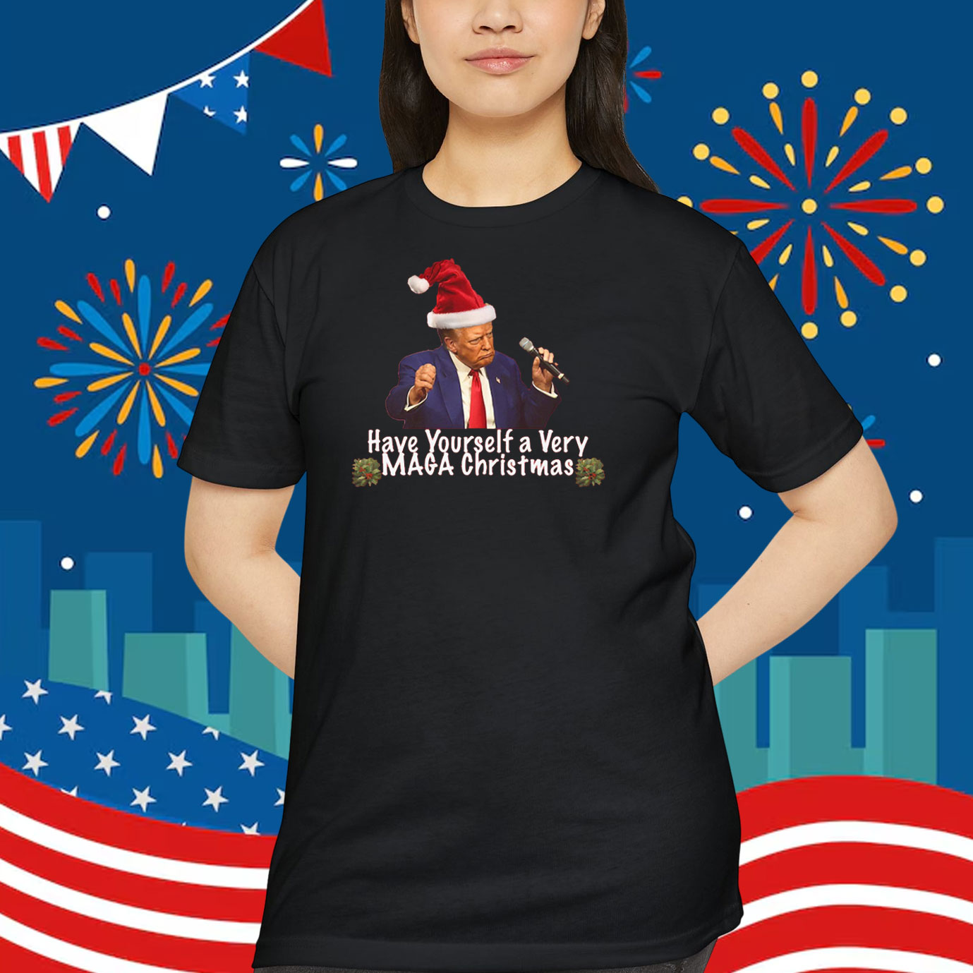 Trump Have Yourself A Very MAGA Christmas Unisex Shirt
