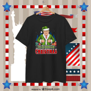 Trump I'll Be Home For Christmas 2024 Shirt