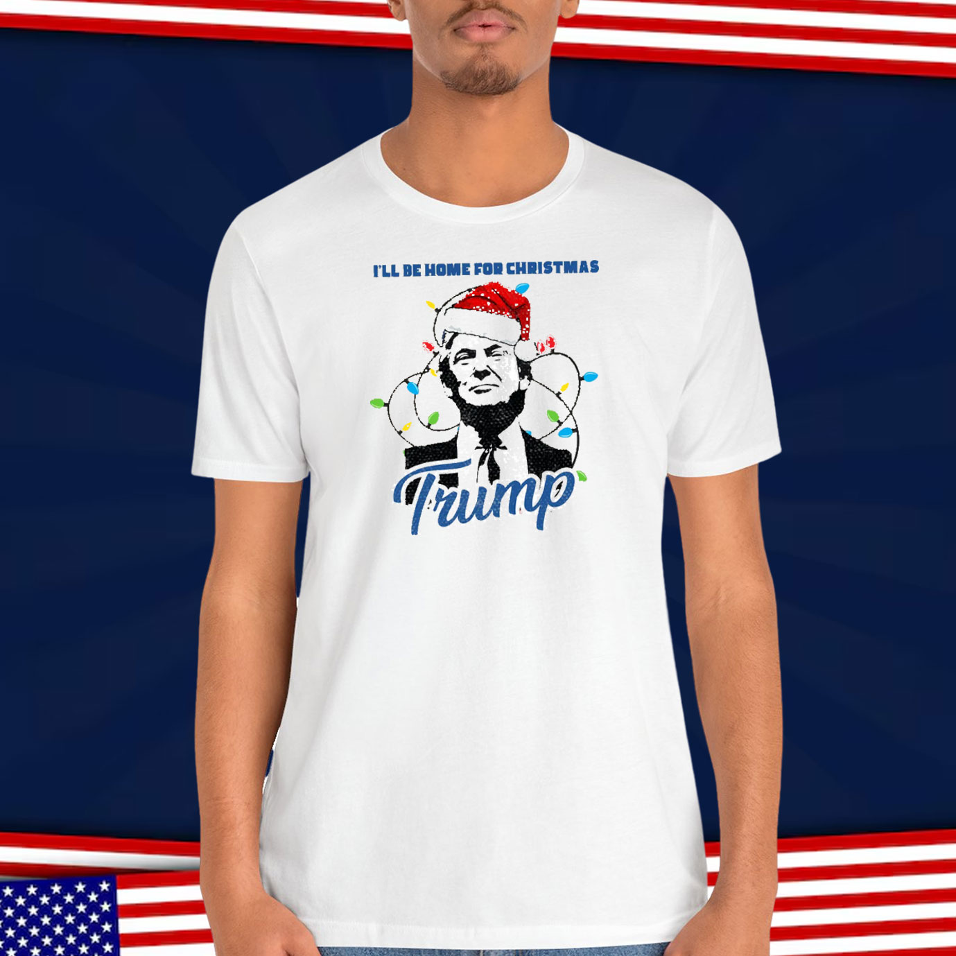 Trump I'll Be Home For Christmas Shirts