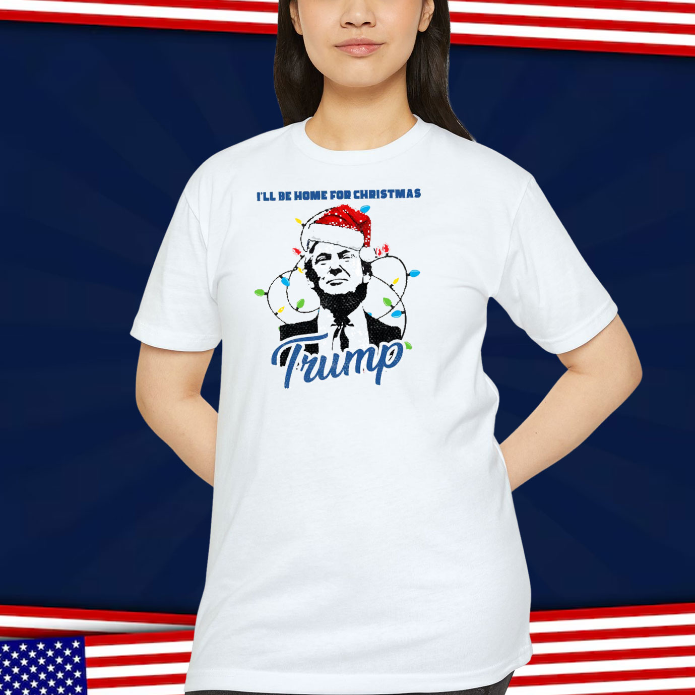 Trump I'll Be Home For Christmas Shirts