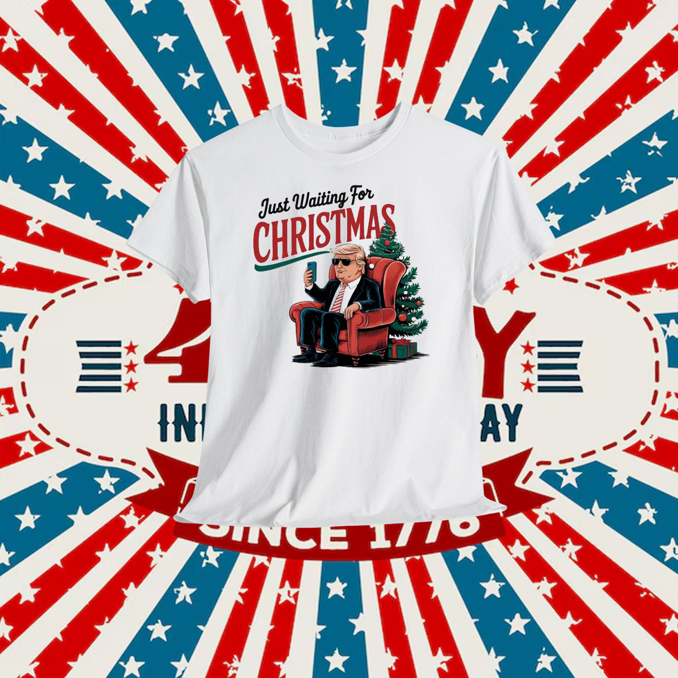 Trump Just Waiting For Christmas Shirt