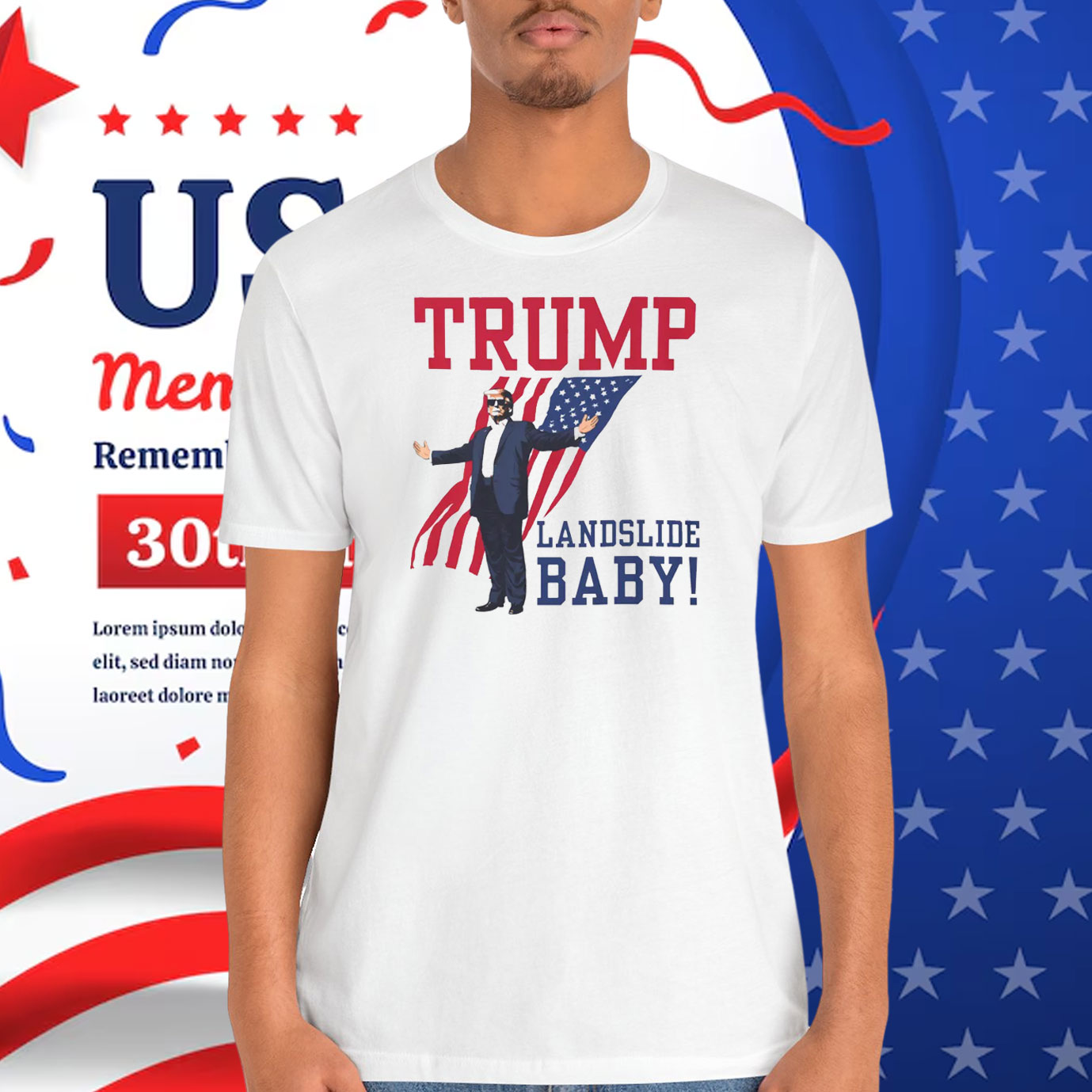 Trump Landslide Baby Victory T-Shirt