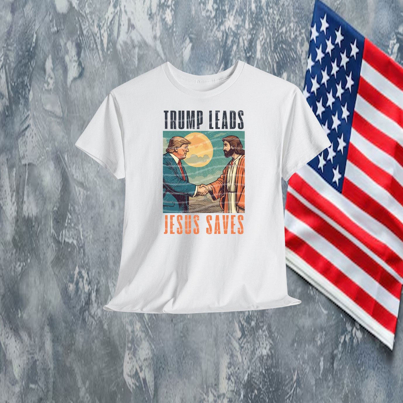 Trump Leads Jesus Saves Shirt