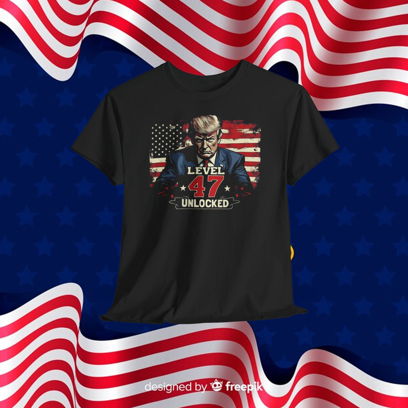 Trump Level 47 Unlocked 2024 Unisex Shirt