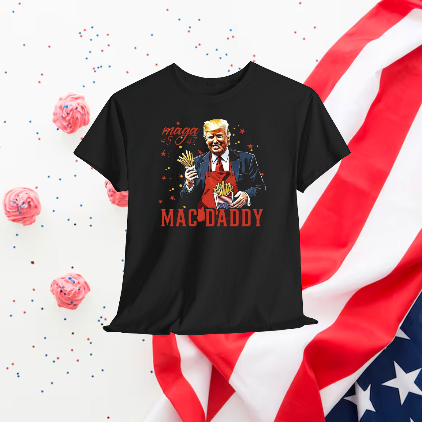 Trump MAGA 45-47 Mac Daddy 2024 Shirt