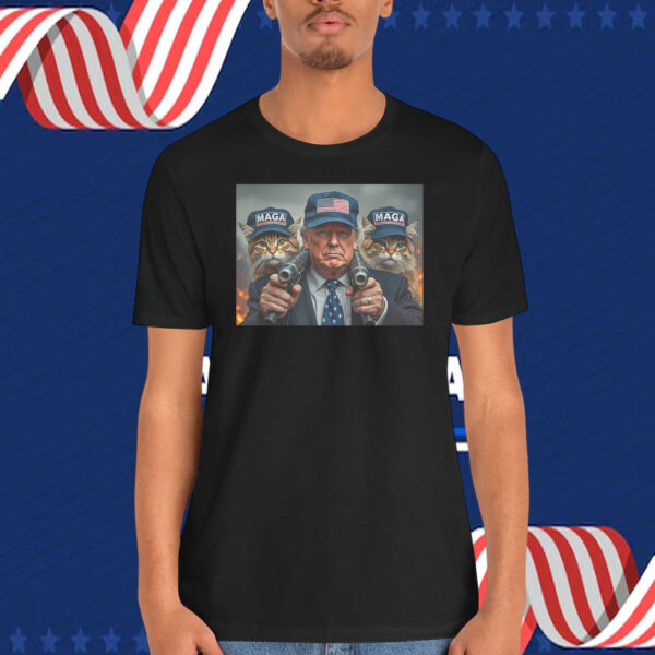 Trump MAGA Cats USA Shirt