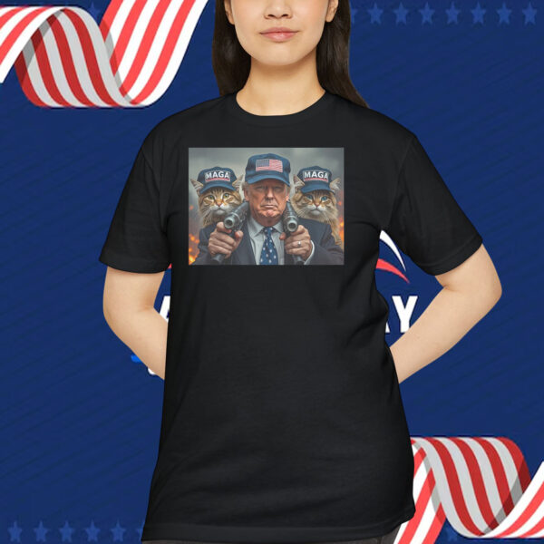 Trump MAGA Cats USA Shirt