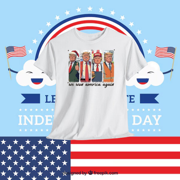 Trump MAGA We Won America Again Shirt
