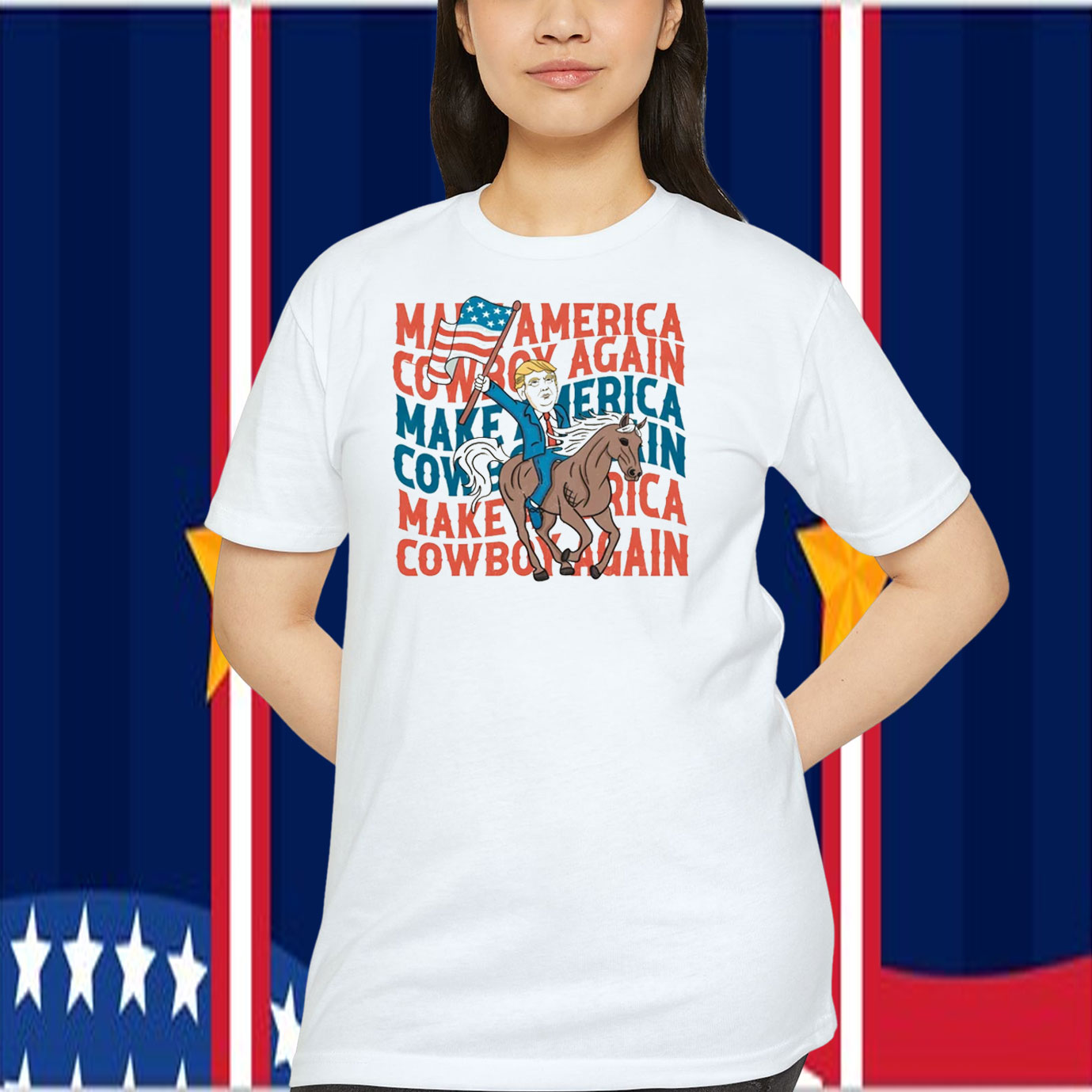 Trump Make America Cowboy Again Shirt