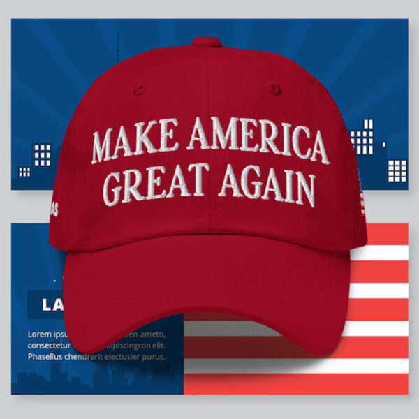 Trump Make America Great Again Embroidered Structured Flexfit Cap