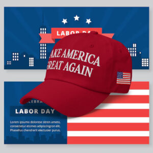 Trump Make America Great Again Embroidered Structured Flexfit Cap