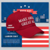 Trump Make America Great Again Embroidered Structured Flexfit Cap