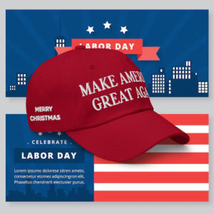 Trump Make America Great Again Embroidered Structured Flexfit Cap