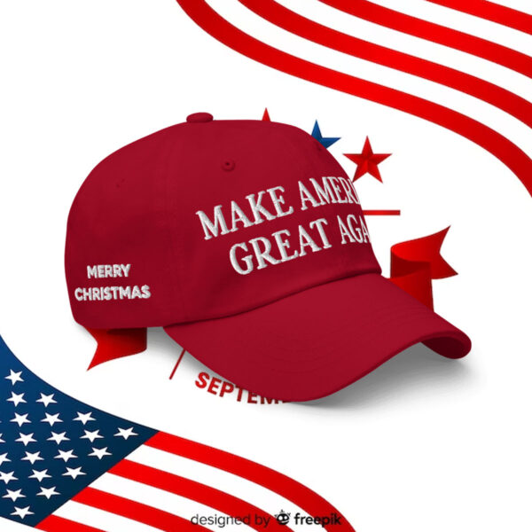 Trump Make America Great Again Embroidered Washed Cap