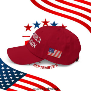 Trump Make America Great Again Embroidered Washed Cap