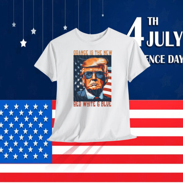 Trump Orange Is The New Red White & Blue Shirt