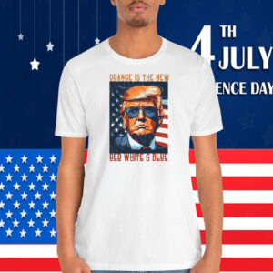 Trump Orange Is The New Red White & Blue Shirt