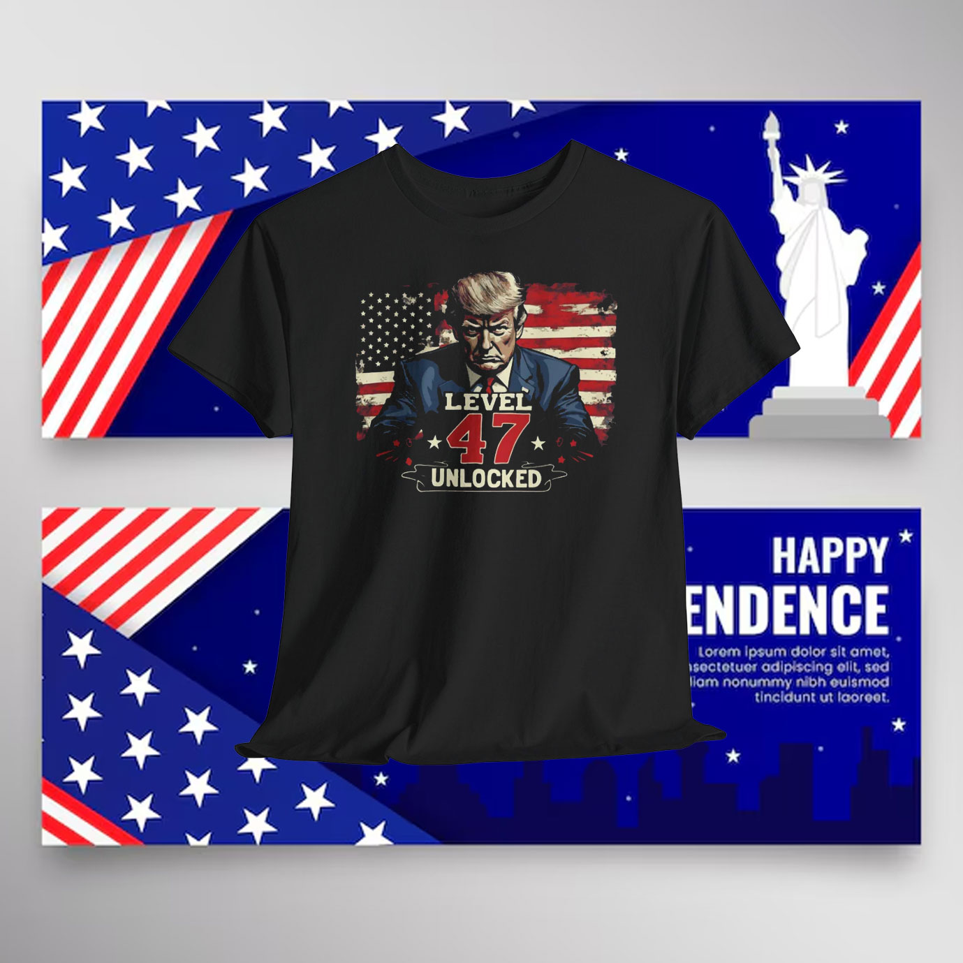 Trump President Level 47 Unlocked Shirt