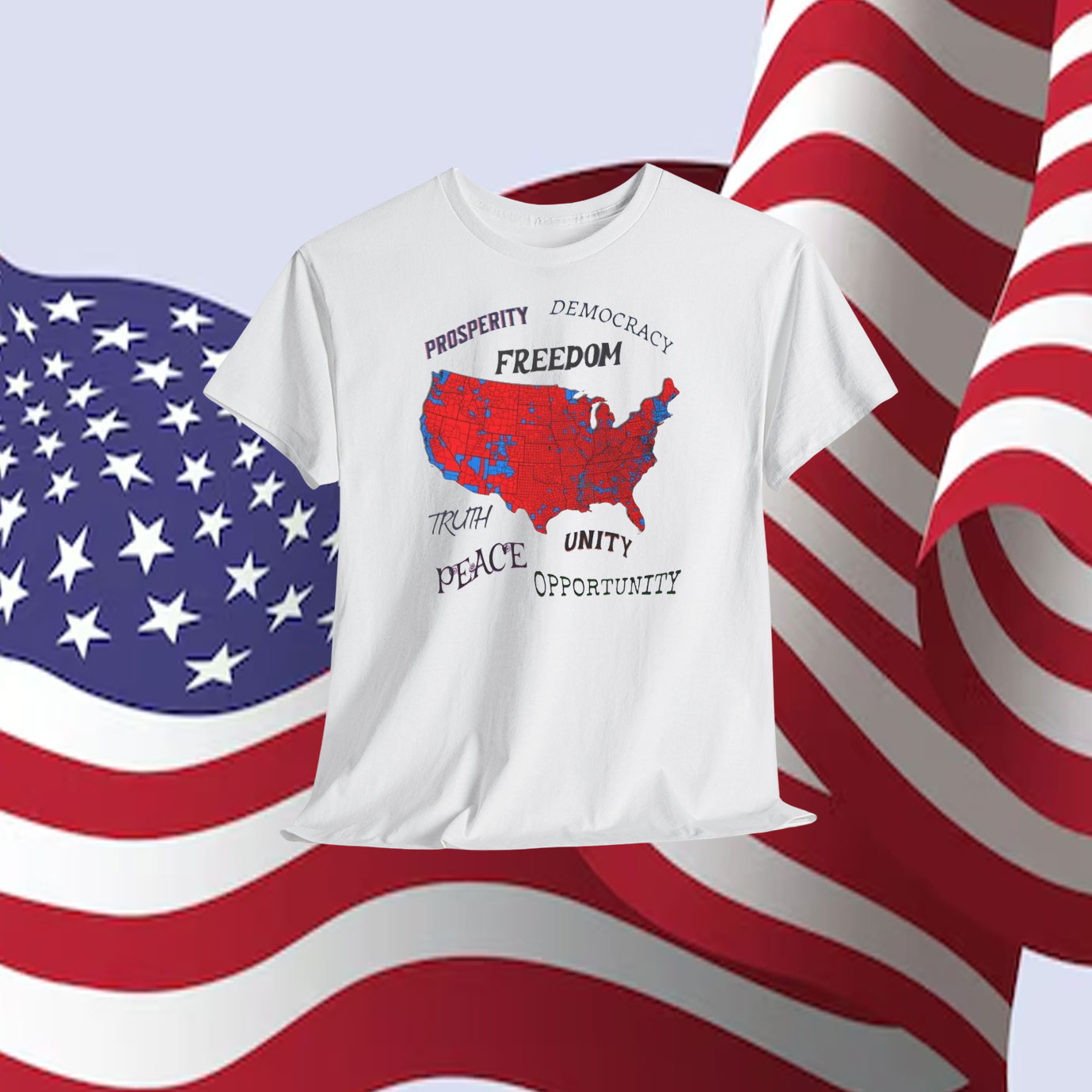 Trump Prosperity Democracy Freedom Truth Unity Peace Opportunity Shirt
