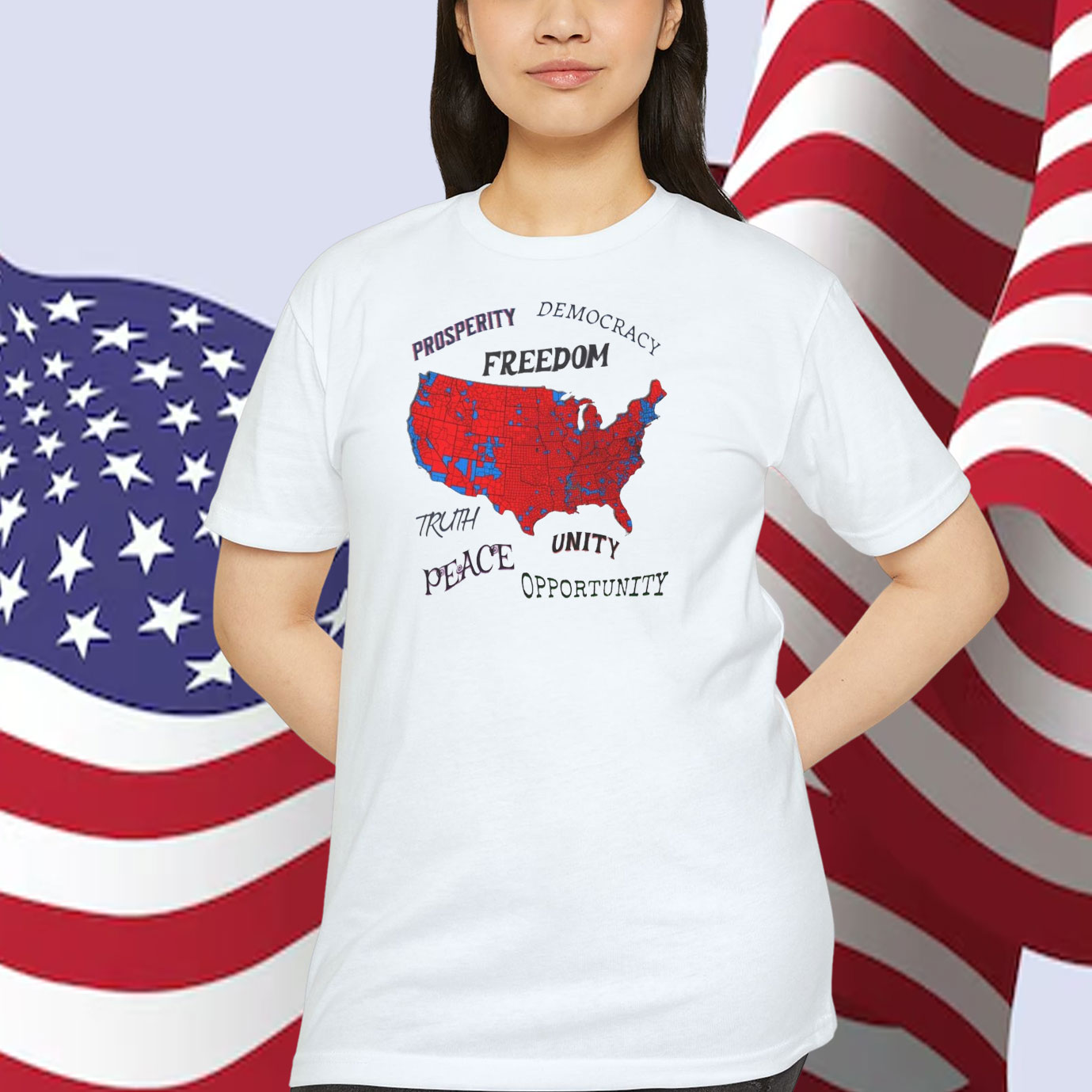 Trump Prosperity Democracy Freedom Truth Unity Peace Opportunity Shirt