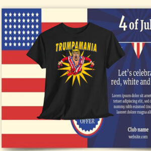 Trump Republican Convention Wrestling Meme Trumpamania T-Shirt