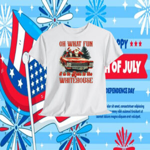 Trump Santa Oh What Fun It Is To Ride To The Whitehouse T-Shirt