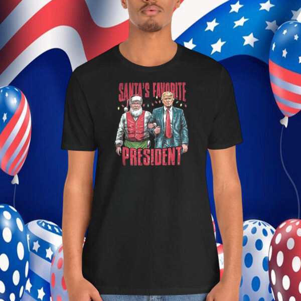 Trump Santa's Favorite President 2024 T-Shirt