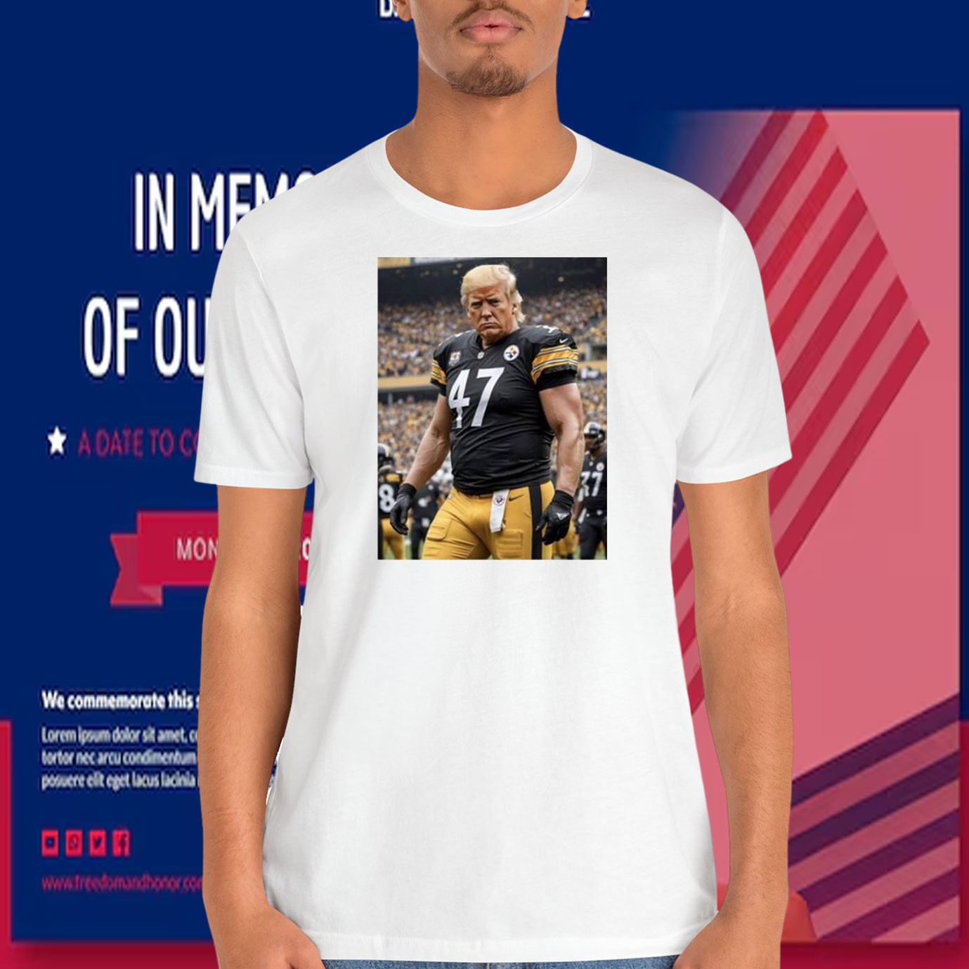 Trump Steelers 47 President Shirts