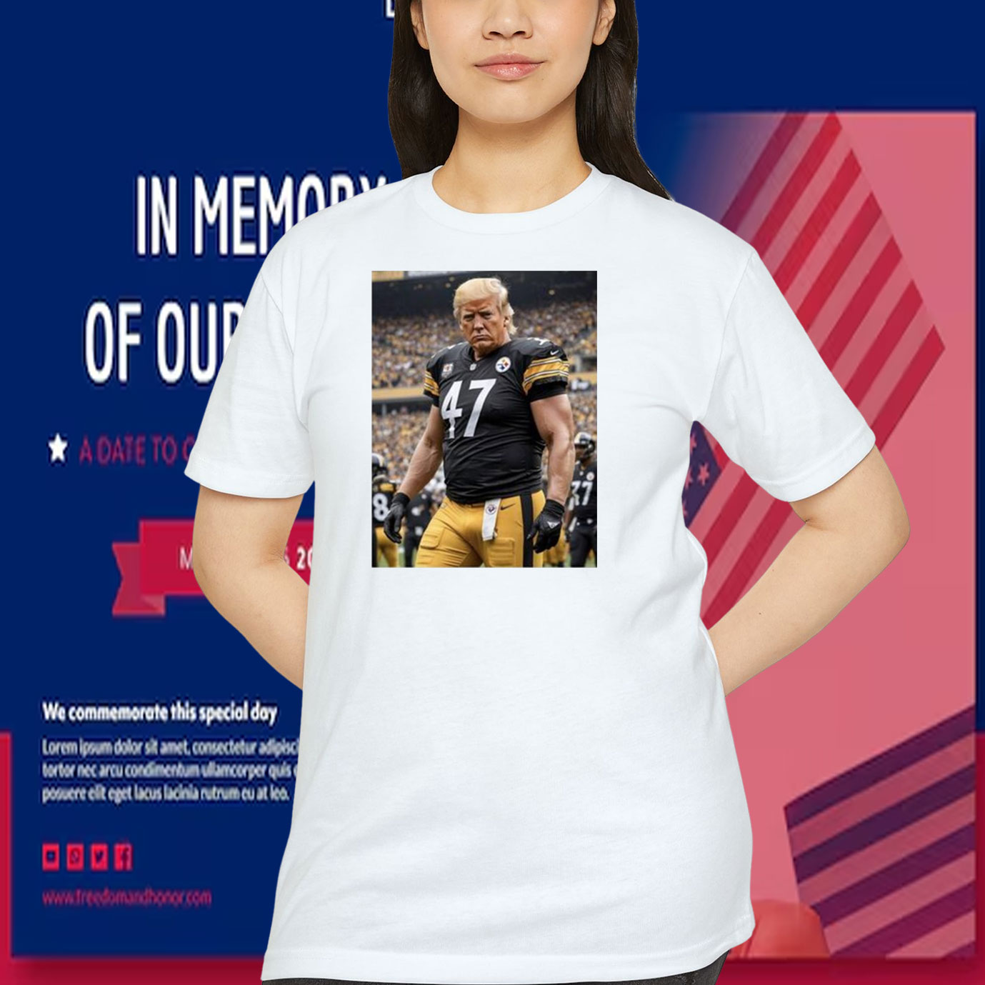 Trump Steelers 47 President Shirts