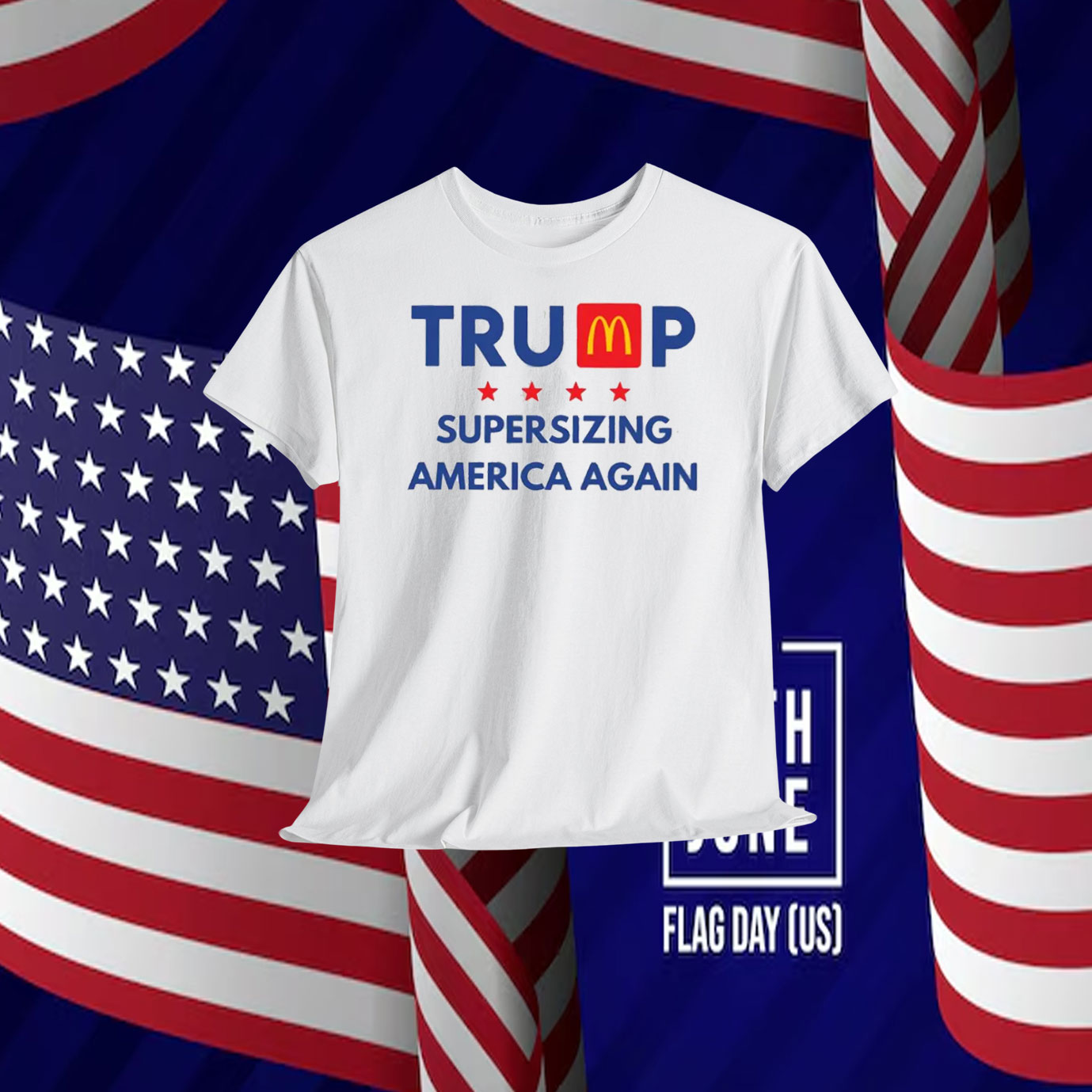 Trump Supersizing America Again Shirt