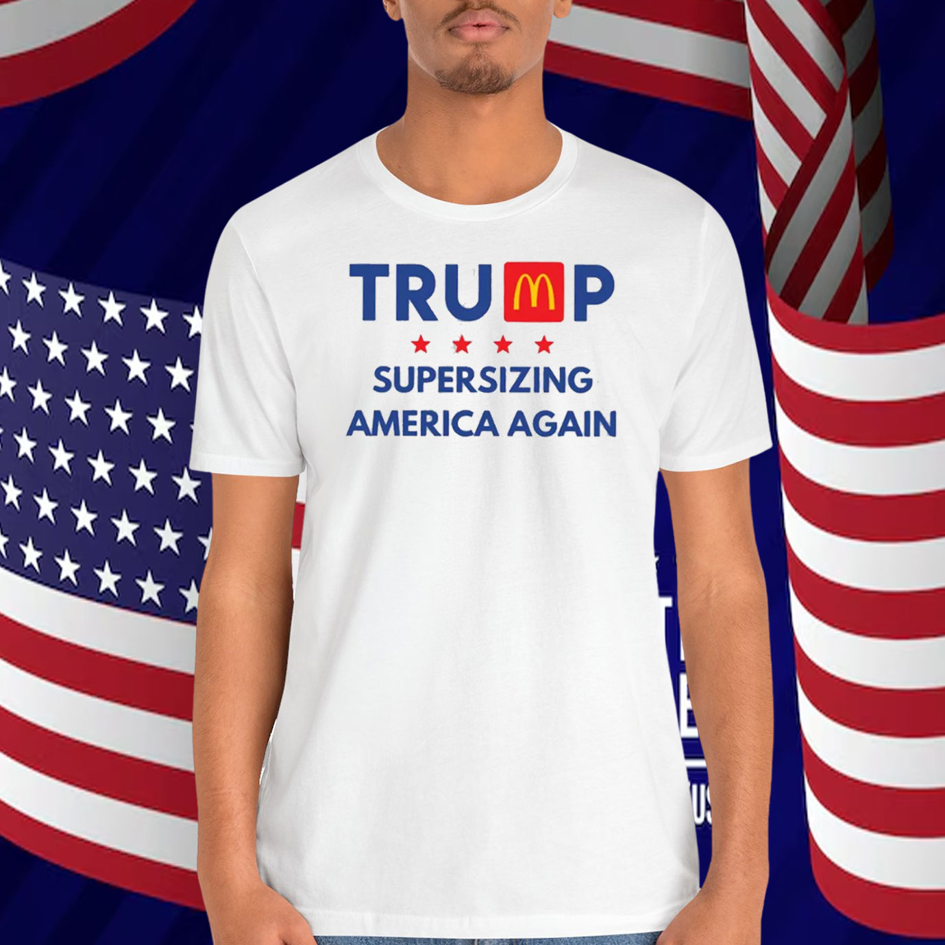 Trump Supersizing America Again Shirt