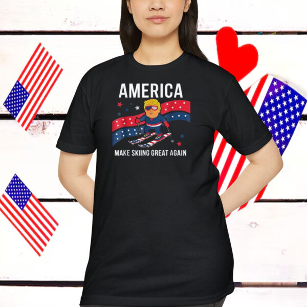 Trump USA America Make Skiing Great Again Shirt