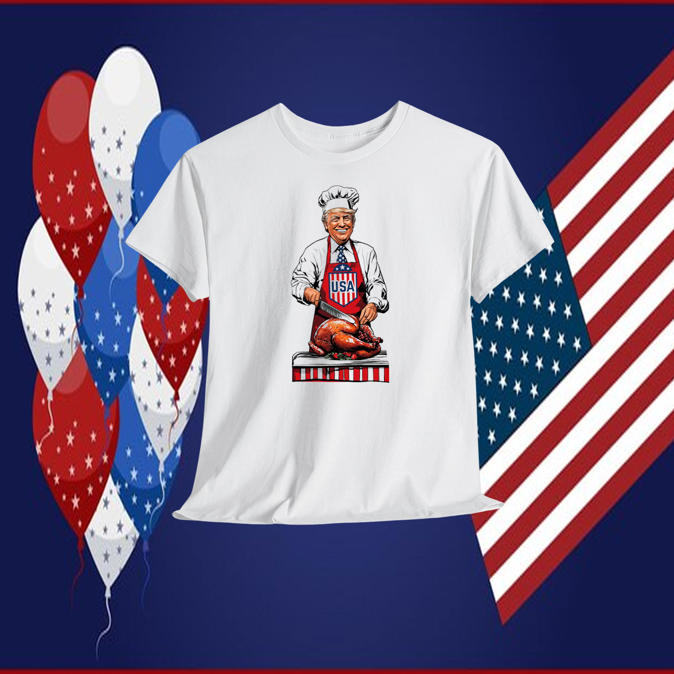 Trump USA Thanksgiving Turkey Shirt
