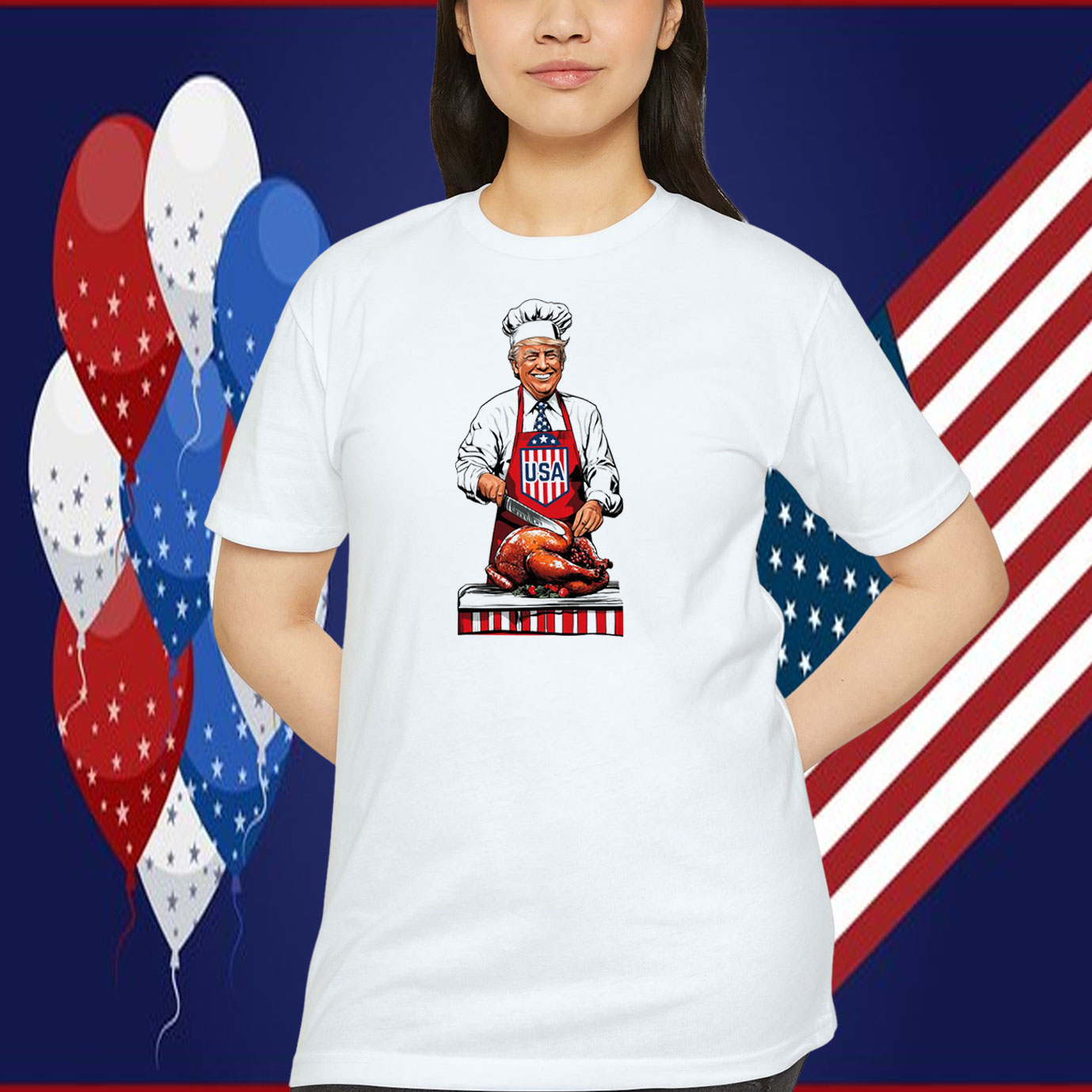 Trump USA Thanksgiving Turkey Shirt