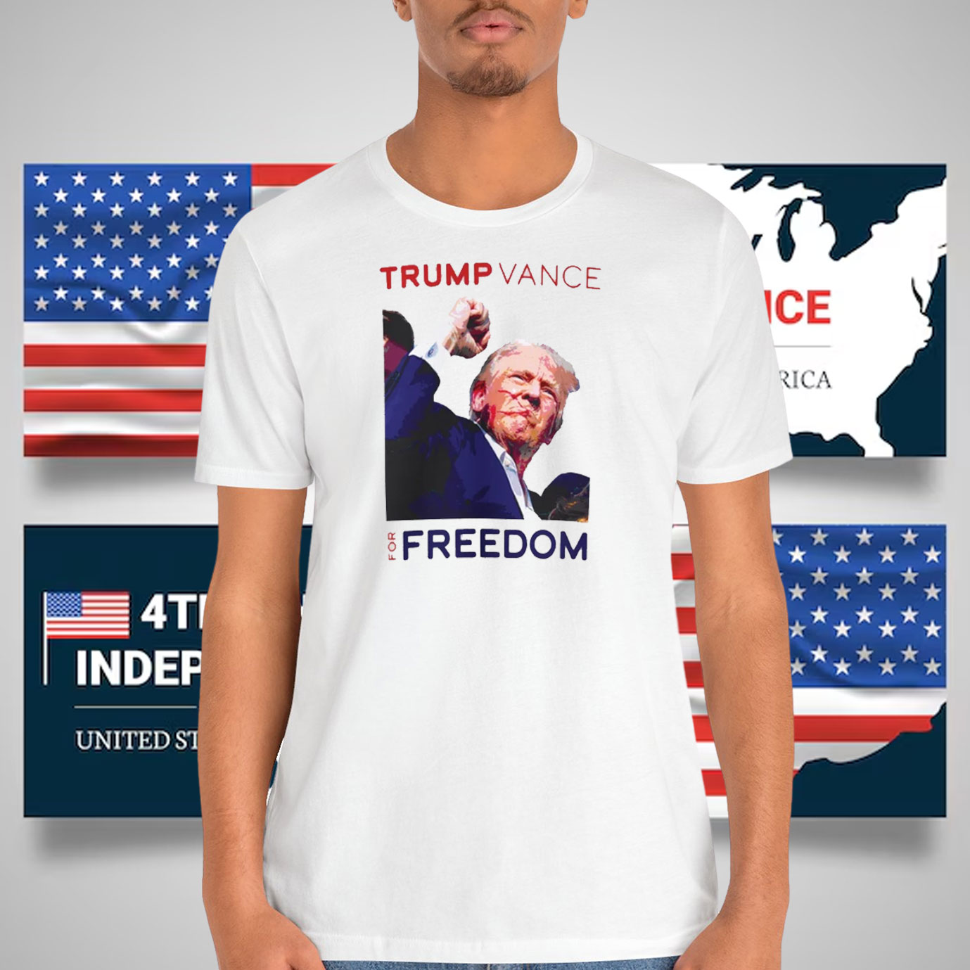 Trump Vance For Freedom 2024 Shirt